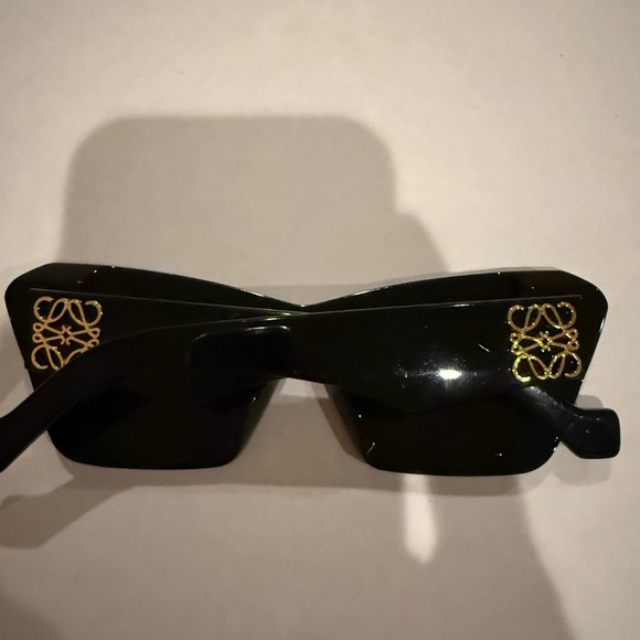 Loewe Anagram Black Sunglasses with Gold Detailing - Picture 1 of 4